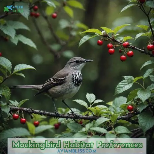 Mockingbird Habitat Preferences