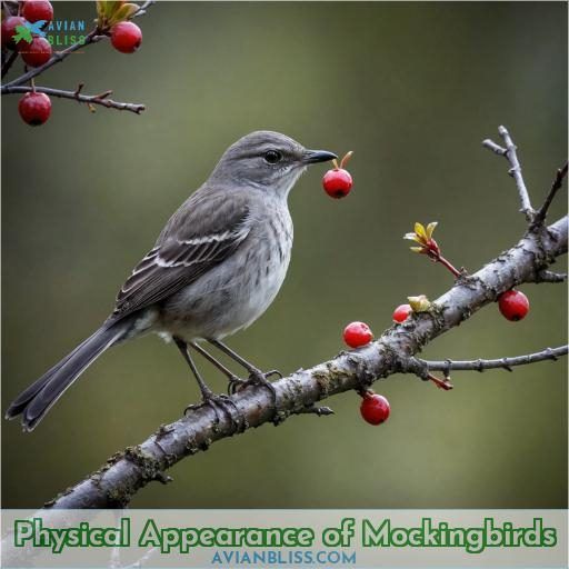 Physical Appearance of Mockingbirds