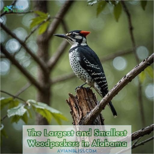 The Largest and Smallest Woodpeckers in Alabama