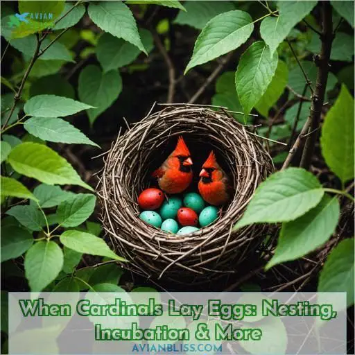when do cardinals lay eggs