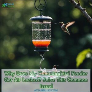 why does my hummingbird feeder get air locked