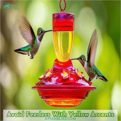 Avoid Feeders With Yellow Accents