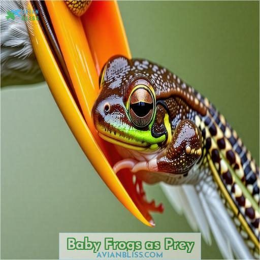 Baby Frogs as Prey