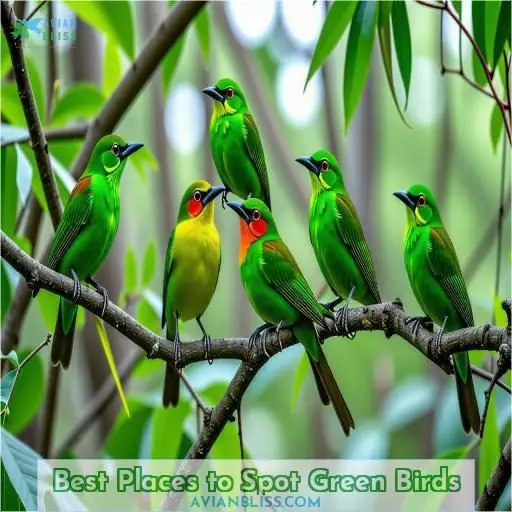 Best Places to Spot Green Birds