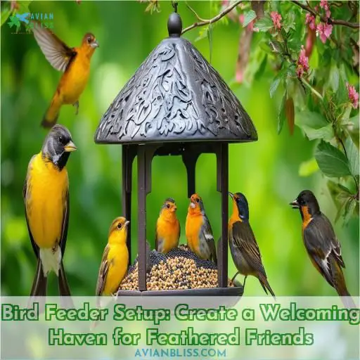 bird feeder setup