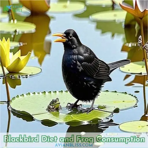 Blackbird Diet and Frog Consumption