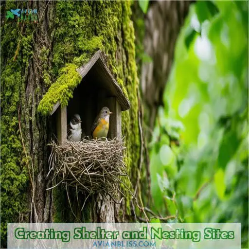 Creating Shelter and Nesting Sites