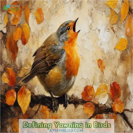 Defining Yawning in Birds
