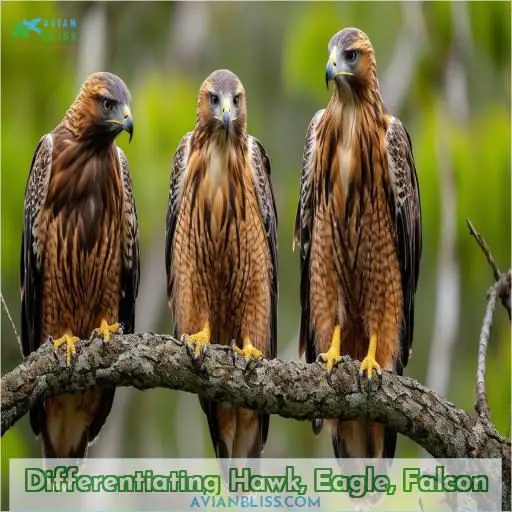 Differentiating Hawk, Eagle, Falcon