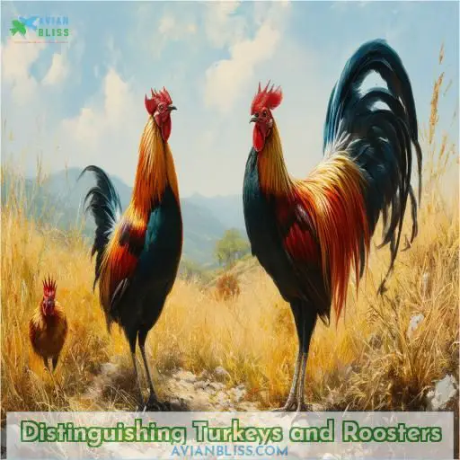 Distinguishing Turkeys and Roosters