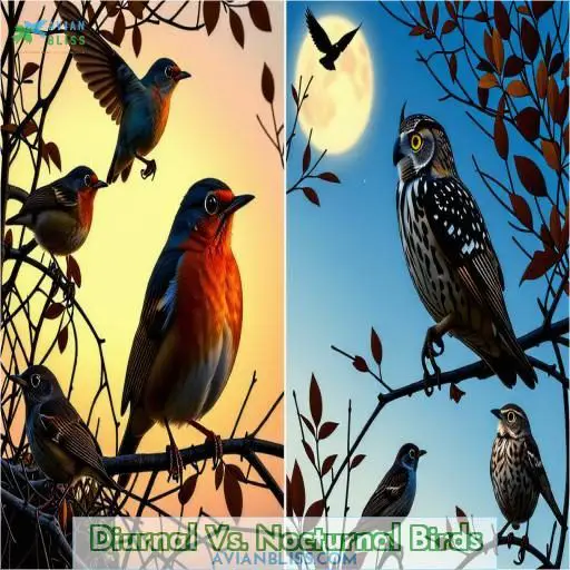 Diurnal Vs. Nocturnal Birds