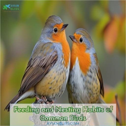 Feeding and Nesting Habits of Common Birds