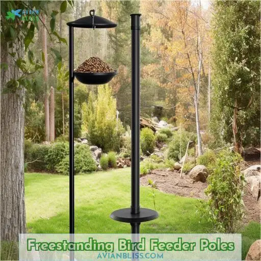 Freestanding Bird Feeder Poles