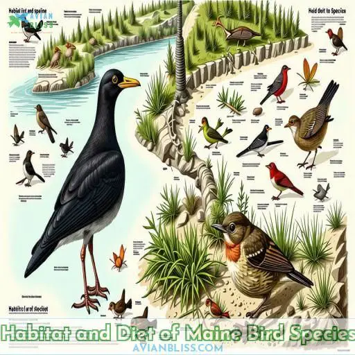 Habitat and Diet of Maine Bird Species