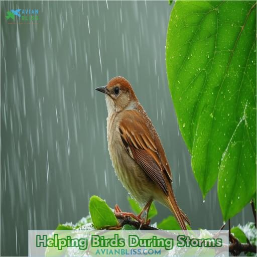 Helping Birds During Storms