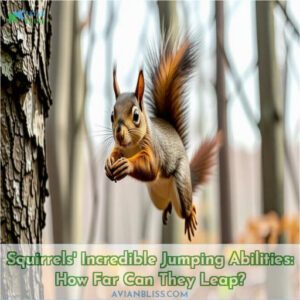 how far can a squirrel jump