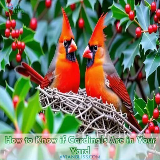 How to Know if Cardinals Are in Your Yard