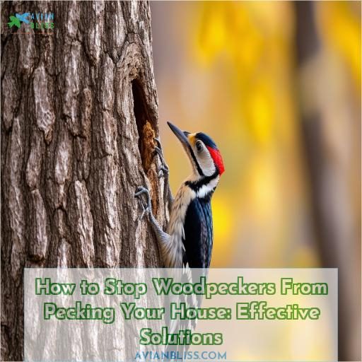 how to stop woodpeckers from pecking your house