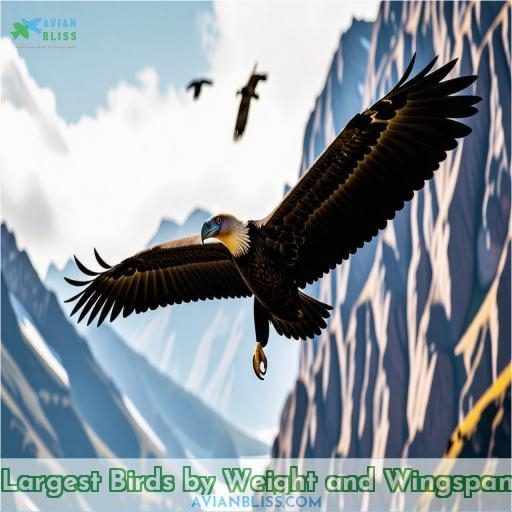 Largest Birds by Weight and Wingspan