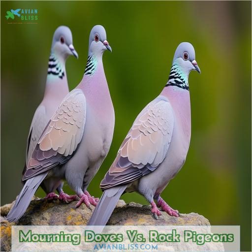 Mourning Doves Vs. Rock Pigeons