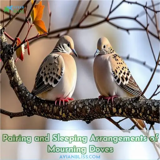 Pairing and Sleeping Arrangements of Mourning Doves