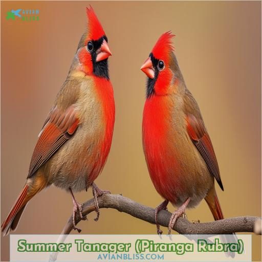 Summer Tanager (Piranga Rubra)