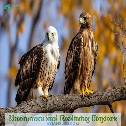 Uncommon and Declining Raptors