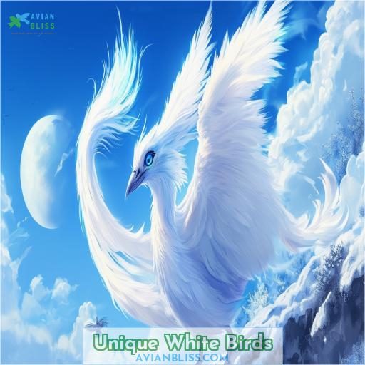 Unique White Birds