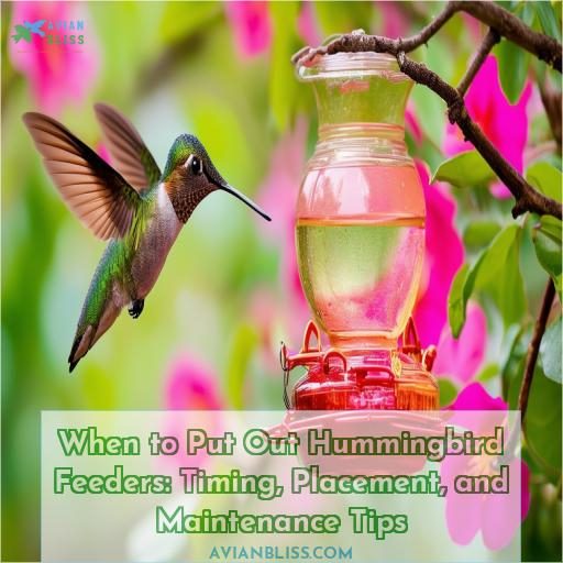 when to put out hummingbird feeders