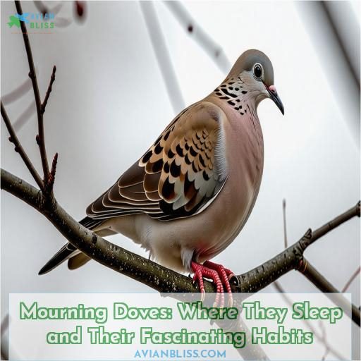 where do mourning doves sleep
