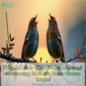 why do birds chirp in the morning