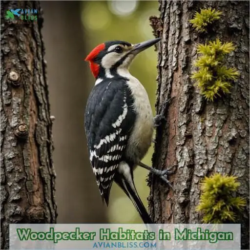 Woodpecker Habitats in Michigan