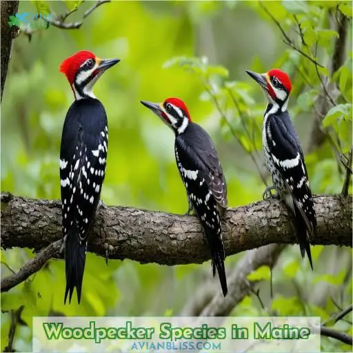 Woodpecker Species in Maine