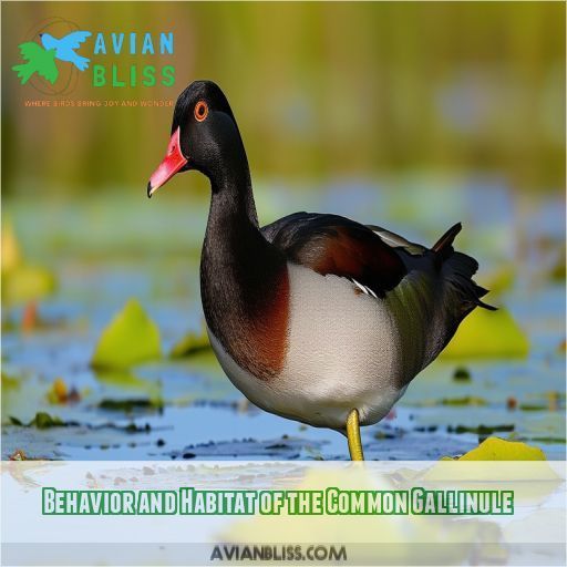 Behavior and Habitat of the Common Gallinule