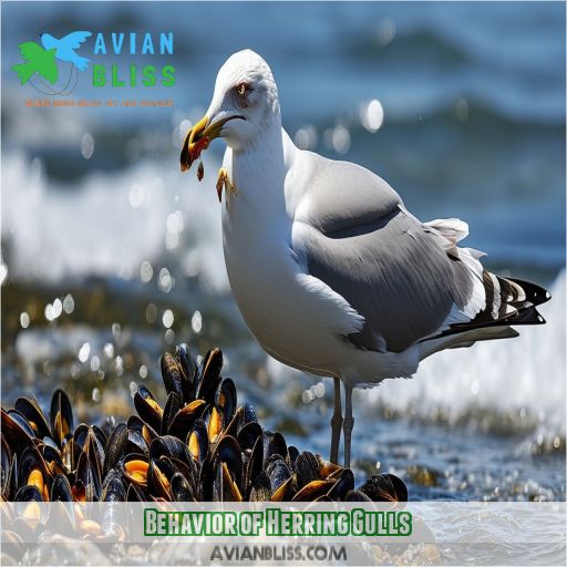 Behavior of Herring Gulls