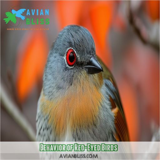 Behavior of Red-Eyed Birds