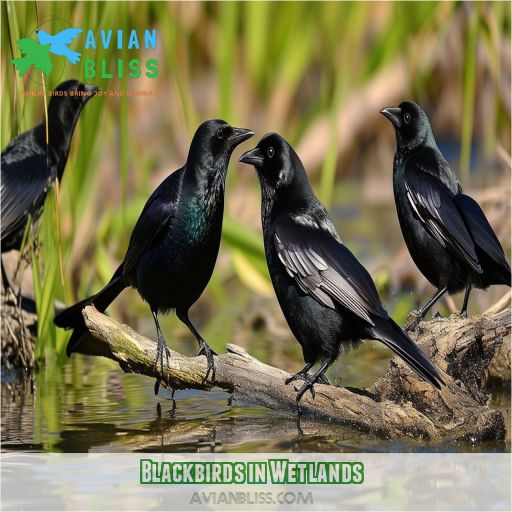 Blackbirds in Wetlands