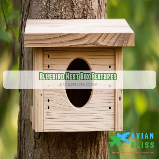 Bluebird Nest Box Features