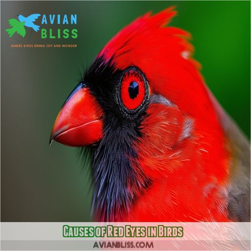 Causes of Red Eyes in Birds