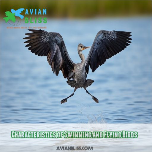 Characteristics of Swimming and Flying Birds