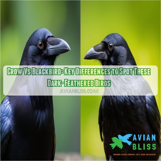 crow vs blackbird