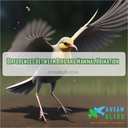 Differences Between Bird and Mammal Urination