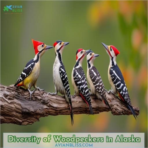 Diversity of Woodpeckers in Alaska