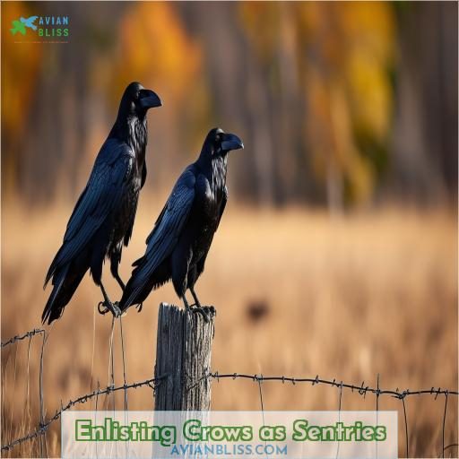 Enlisting Crows as Sentries
