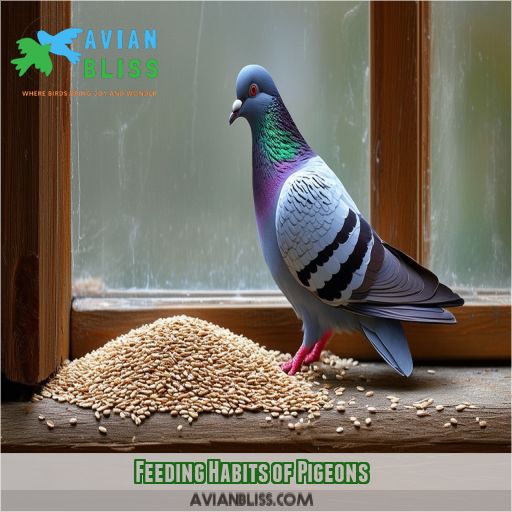 Feeding Habits of Pigeons
