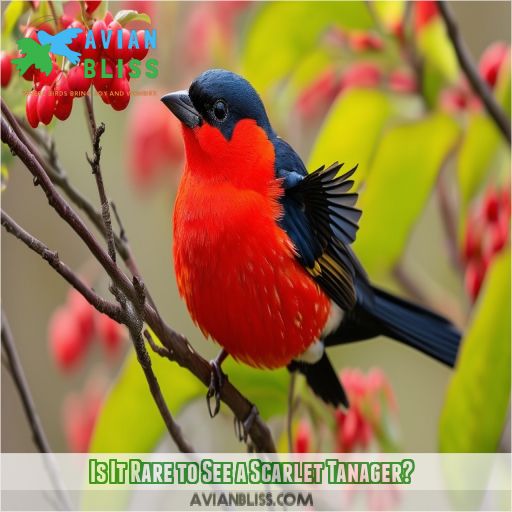 Is It Rare to See a Scarlet Tanager