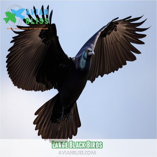 Large Black Birds