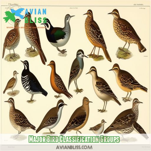 Major Bird Classification Groups