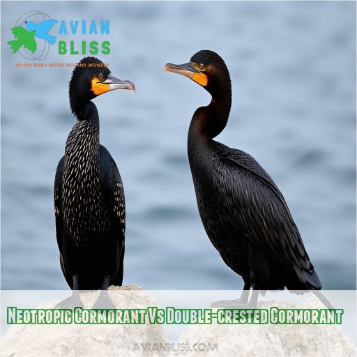 Neotropic Cormorant Vs Double-crested Cormorant
