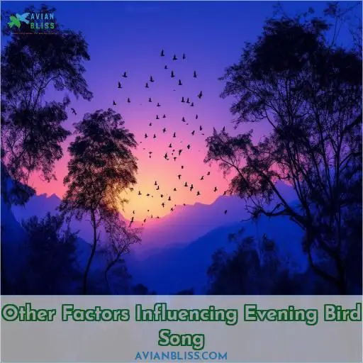 Other Factors Influencing Evening Bird Song